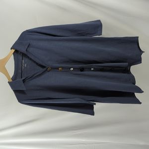 Soft Surroundings Boho Blue Artsy Tunic